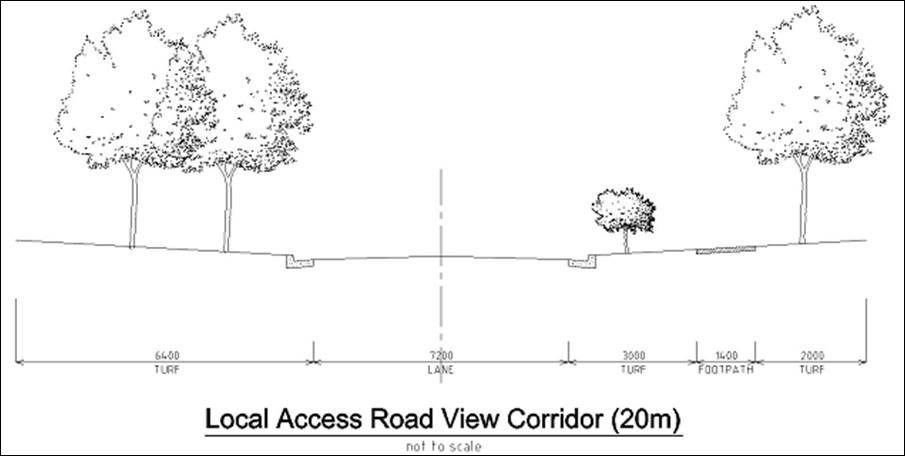 Figure 1-9: Elderslie Local Access Road View Corridor (20m)