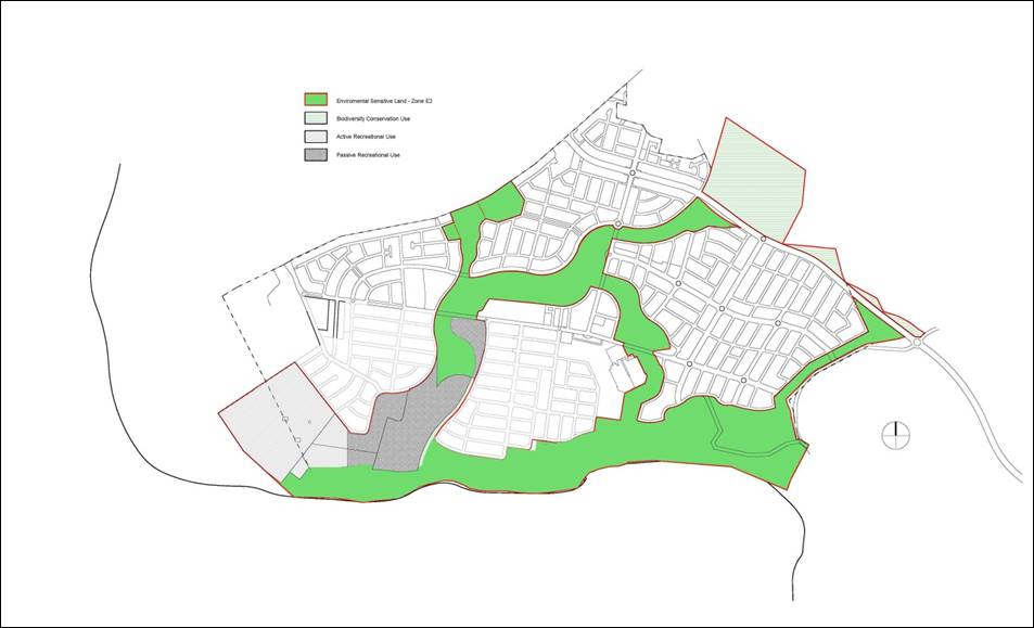 Figure 2-15: Spring Farm Riparian and Bush Corridor Land Uses