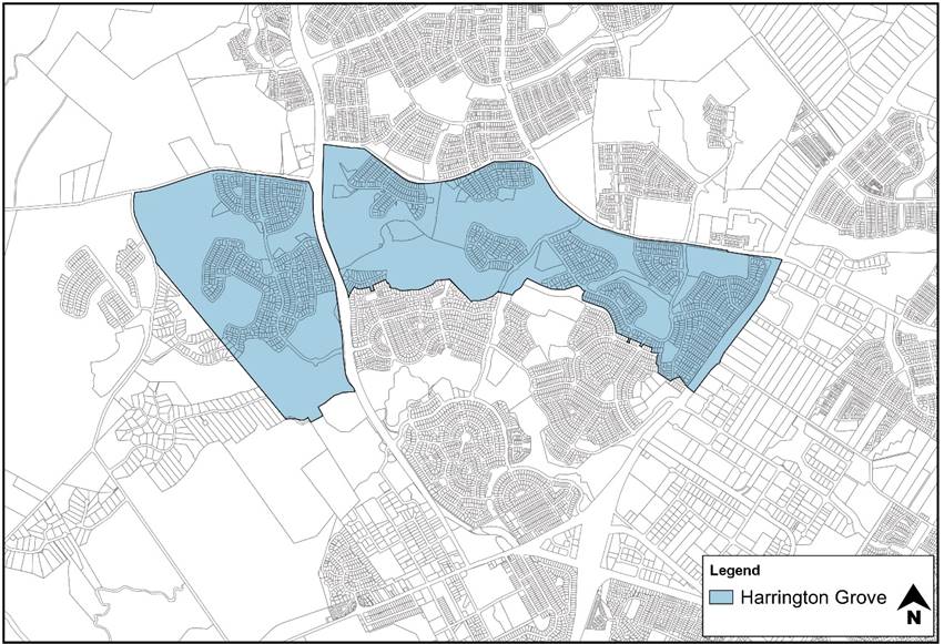Figure 4-1: Harrington Grove Site and Location Plan