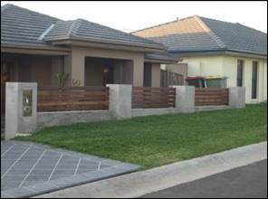 Front fencing with infill panels