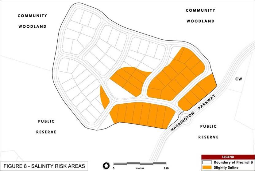 Figure 4-23: Salinity Risk Areas in Precinct B