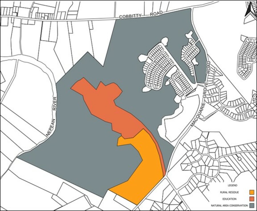 Figure 5-3 Mater Dei Landuse Precinct/Character Areas