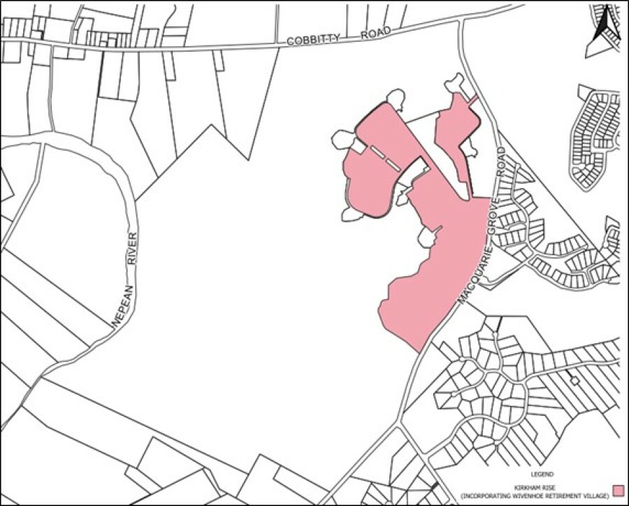 Figure 5-7 Kirkham Rise (incorporating Wivenhoe Retirement Village) Site Plan